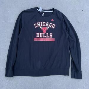 Chicago Bulls NBA Adidas Youth Long Sleeve Sweatshirt Size XXL 2XL Red Black